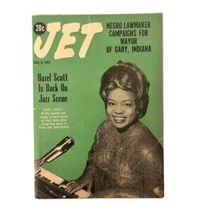 Vintage Jet Magazines - February 9, 1967 Jazz Pianist And Singer Hazel Scott